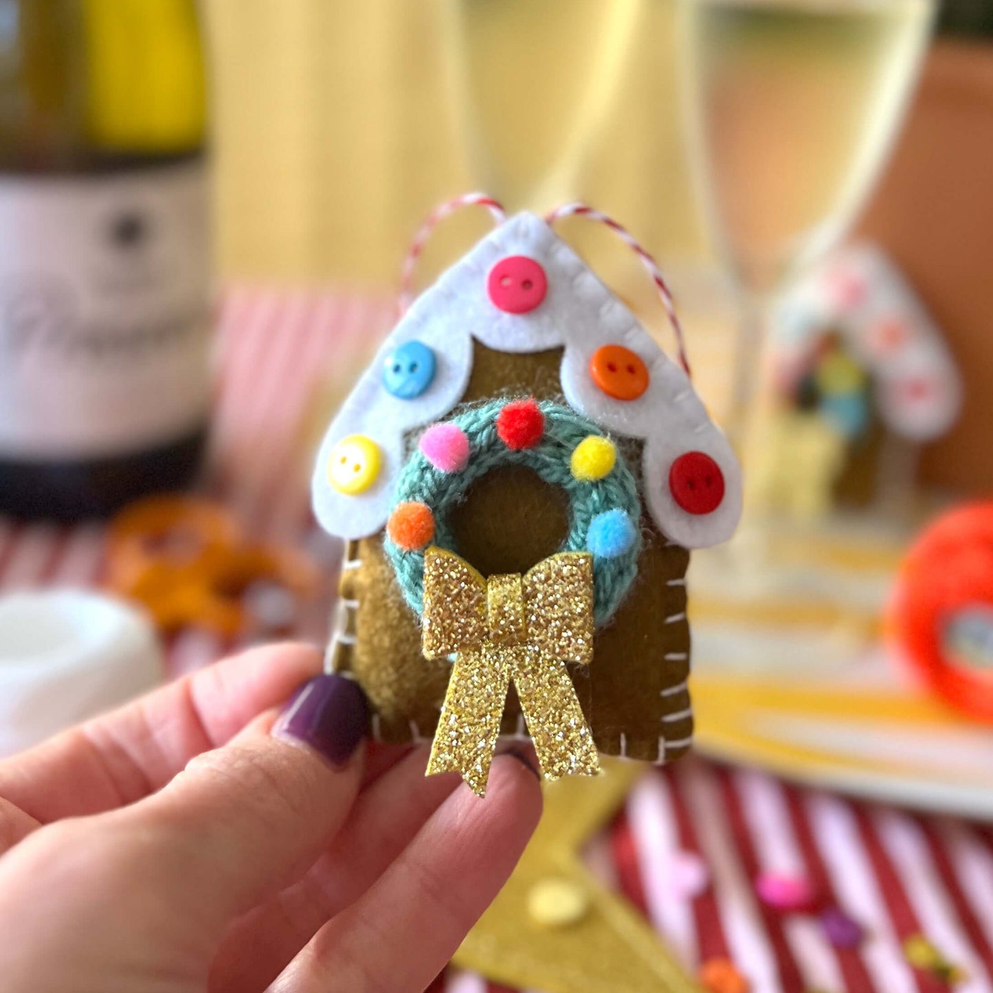 Sip & Sew Gingerbread House Workshop