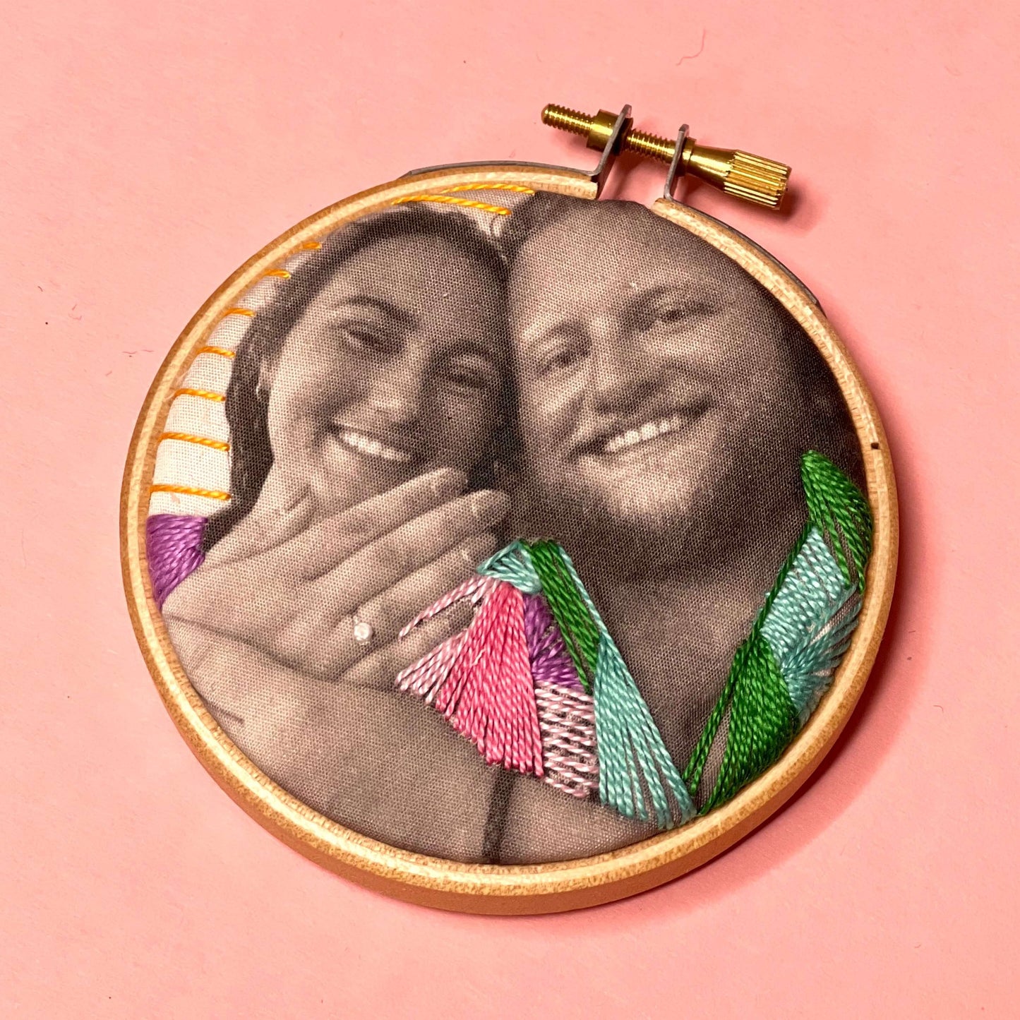 Embroidered Photo Couple Gift