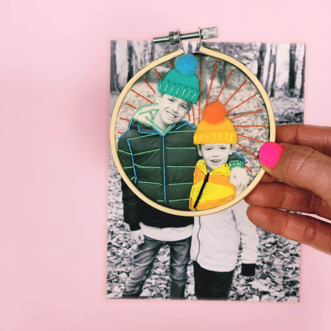 Christmas Sip & Stitch – Photo Embroidery Workshop
