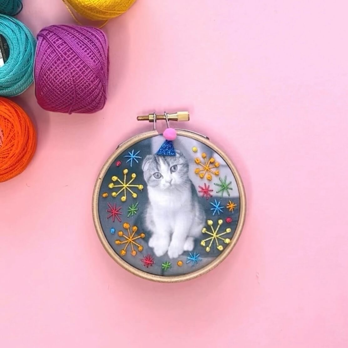 Stitched Pet Photo Portrait
