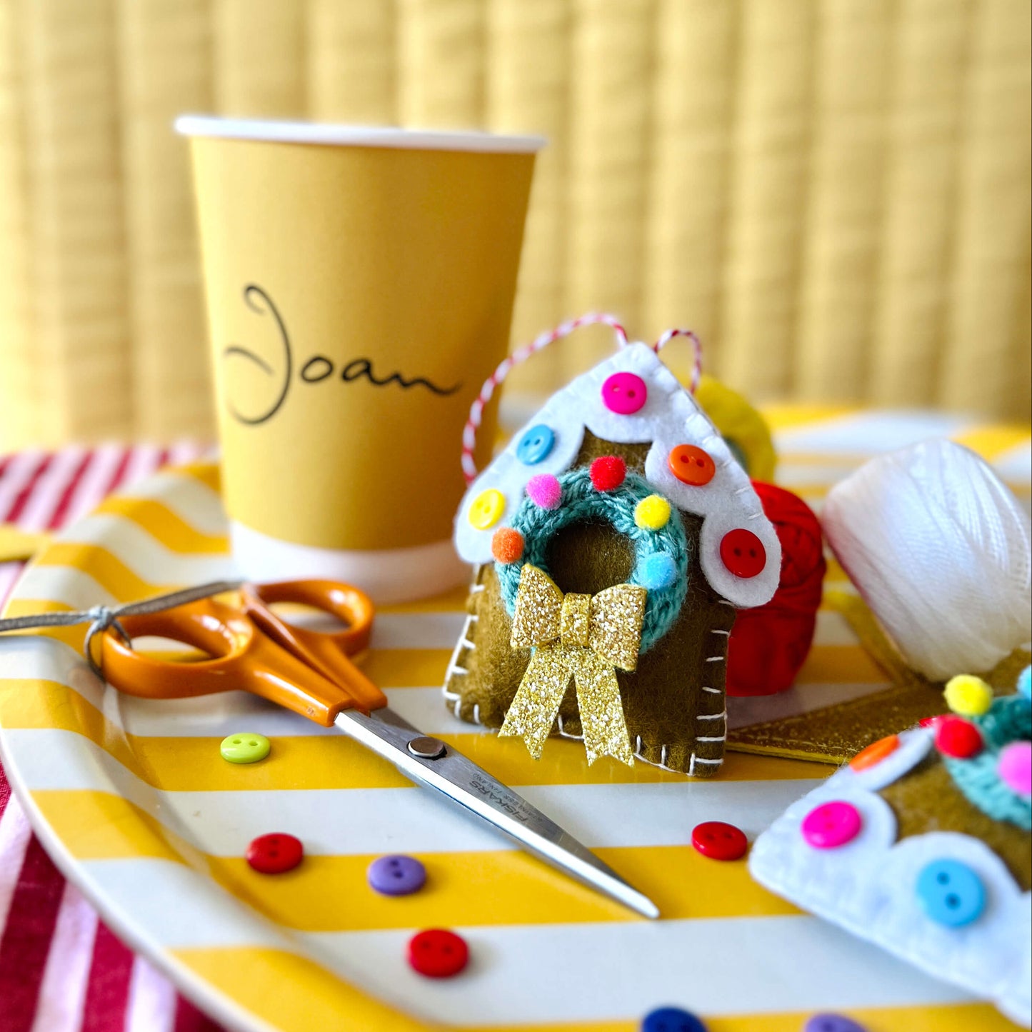Sip & Sew Gingerbread House Workshop