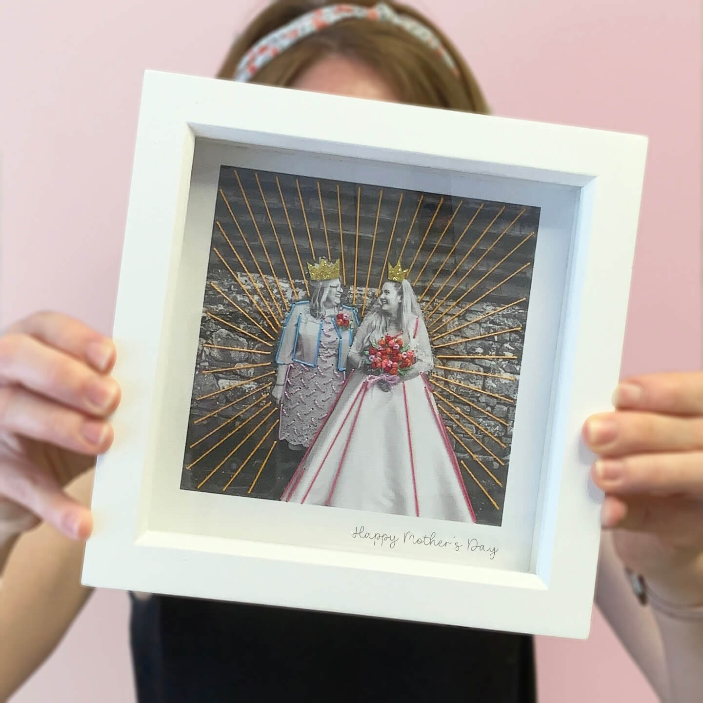 Wedding Photo Embroidered Gift
