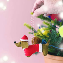 Load image into Gallery viewer, Dachshund Christmas Decoration