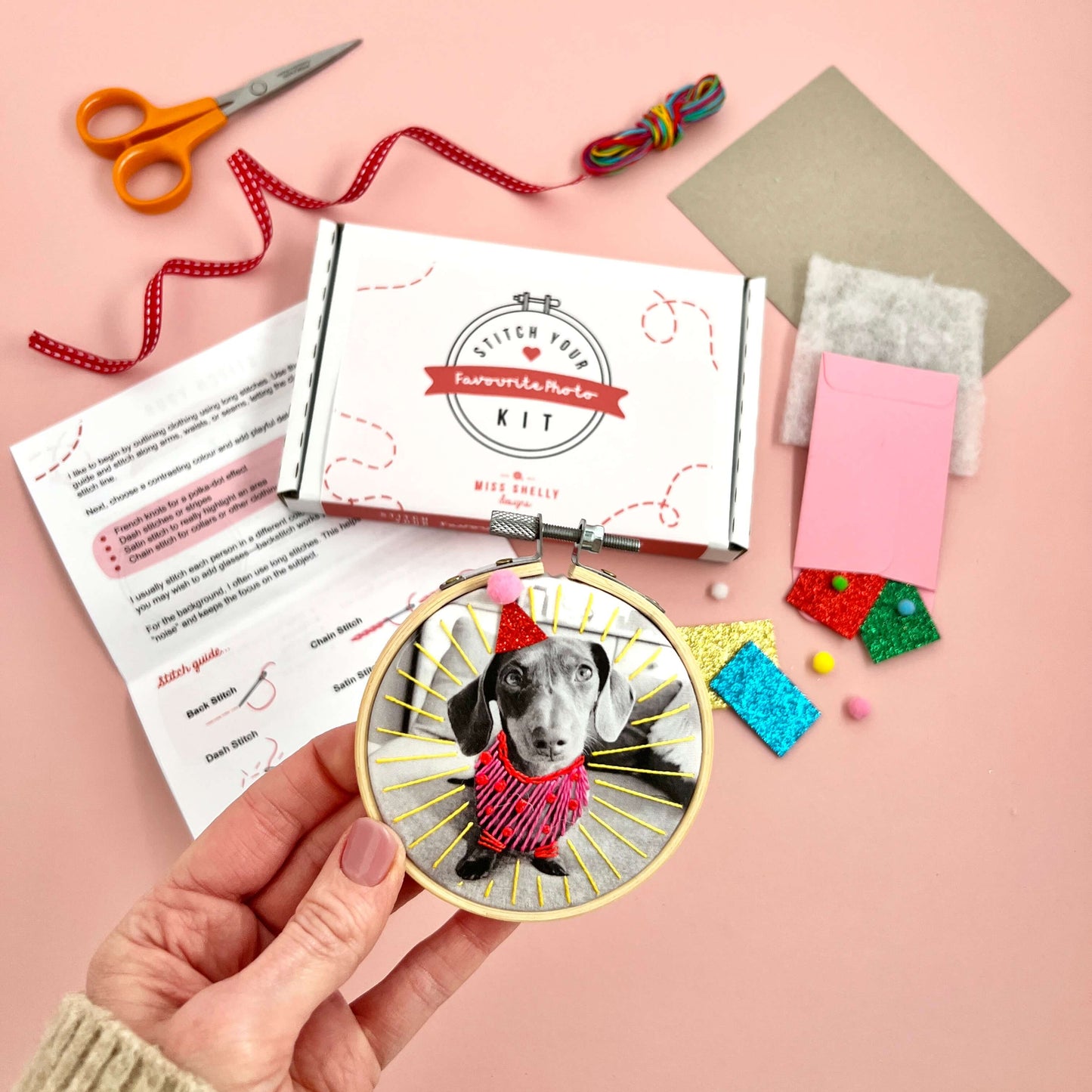 Stitch Your Own Photo Embroidery Kit – Personalised DIY Embroidery Gift