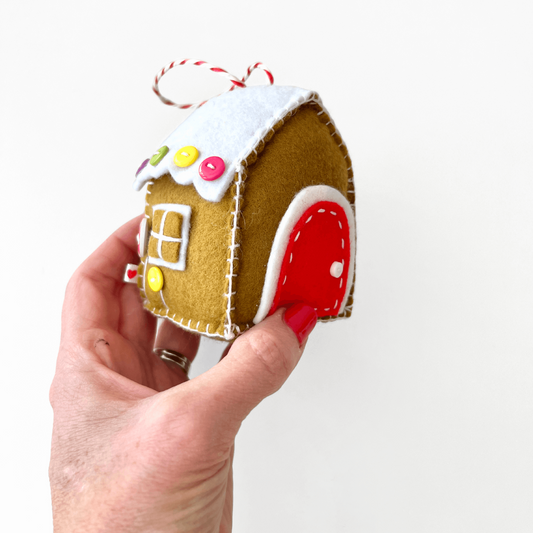 Handmade Gingerbread House Ornament