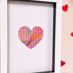 Embroidered Heart Artwork - Limited Edition