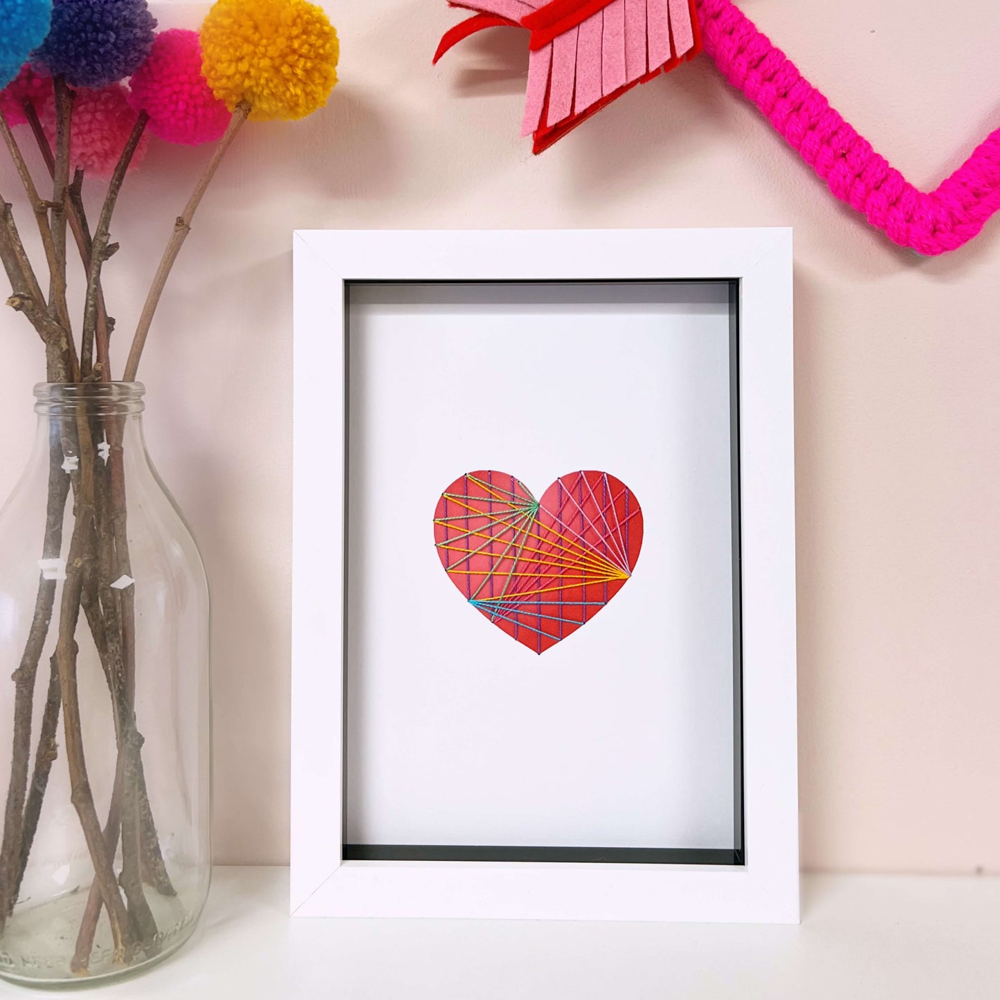 Embroidered Heart Artwork - Limited Edition