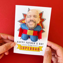 Load image into Gallery viewer, Superdad Father&#39;s Day Handmade Magnet Card