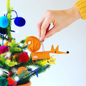 Fox Christmas Tree Decoration