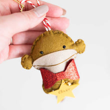 Load image into Gallery viewer, Personalised Monkey Christmas Decoration