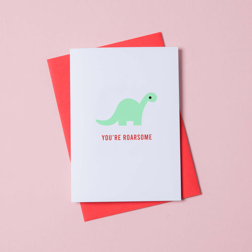 Dinosaur Valentine's Day Card
