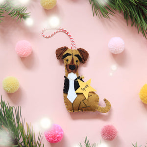 Bespoke Dog Christmas Decoration