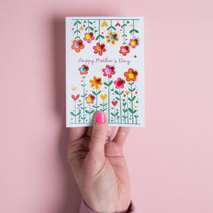 Pom Pom Flowers Mother's Day Card