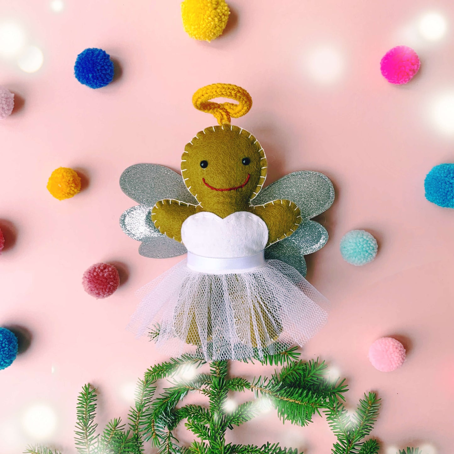 Gingerbread Angel Christmas Tree Topper