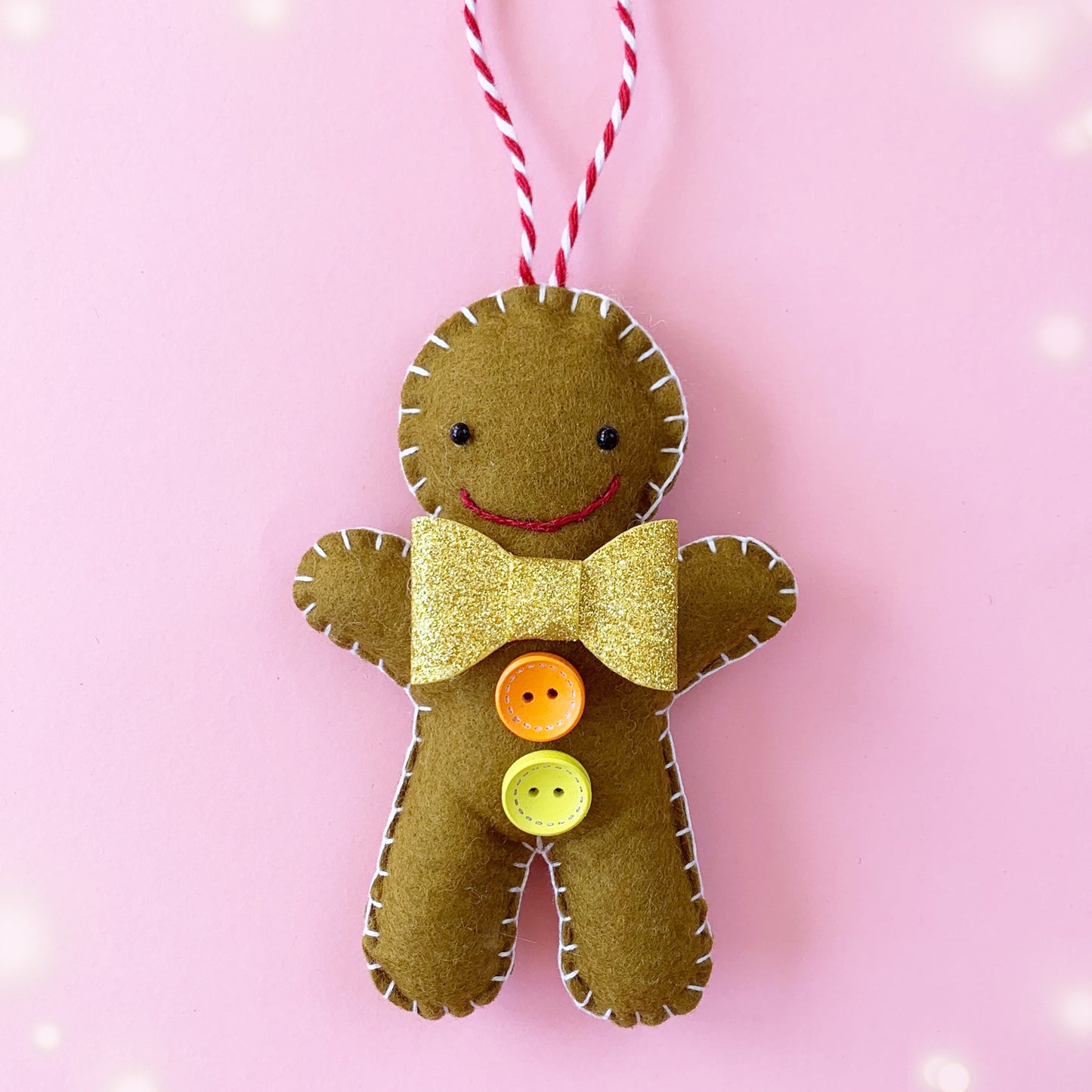 Gingerbread Man Decoration - Choose Your Colours
