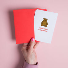 Load image into Gallery viewer, Bear Valentine&#39;s Day Card