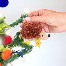 Load image into Gallery viewer, Hedgehog Christmas Decoration