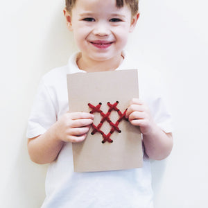 Cross Stitch Heart Card
