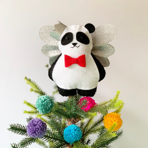 Panda Christmas Tree Topper