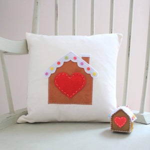 Gingerbread House Cushion Cover