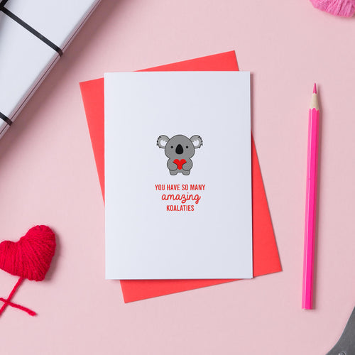 Koala Valentine's Day Card