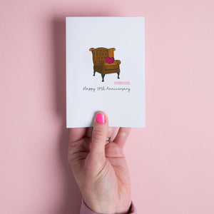17th Anniversary Card for a Furniture Anniversary