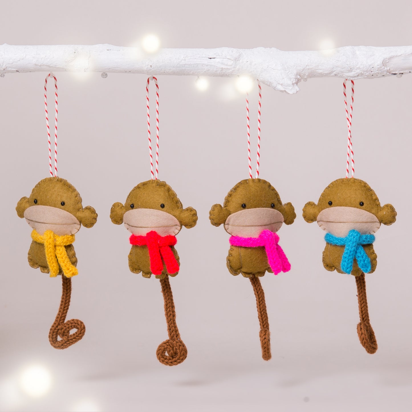 Personalised Monkey Christmas Decoration