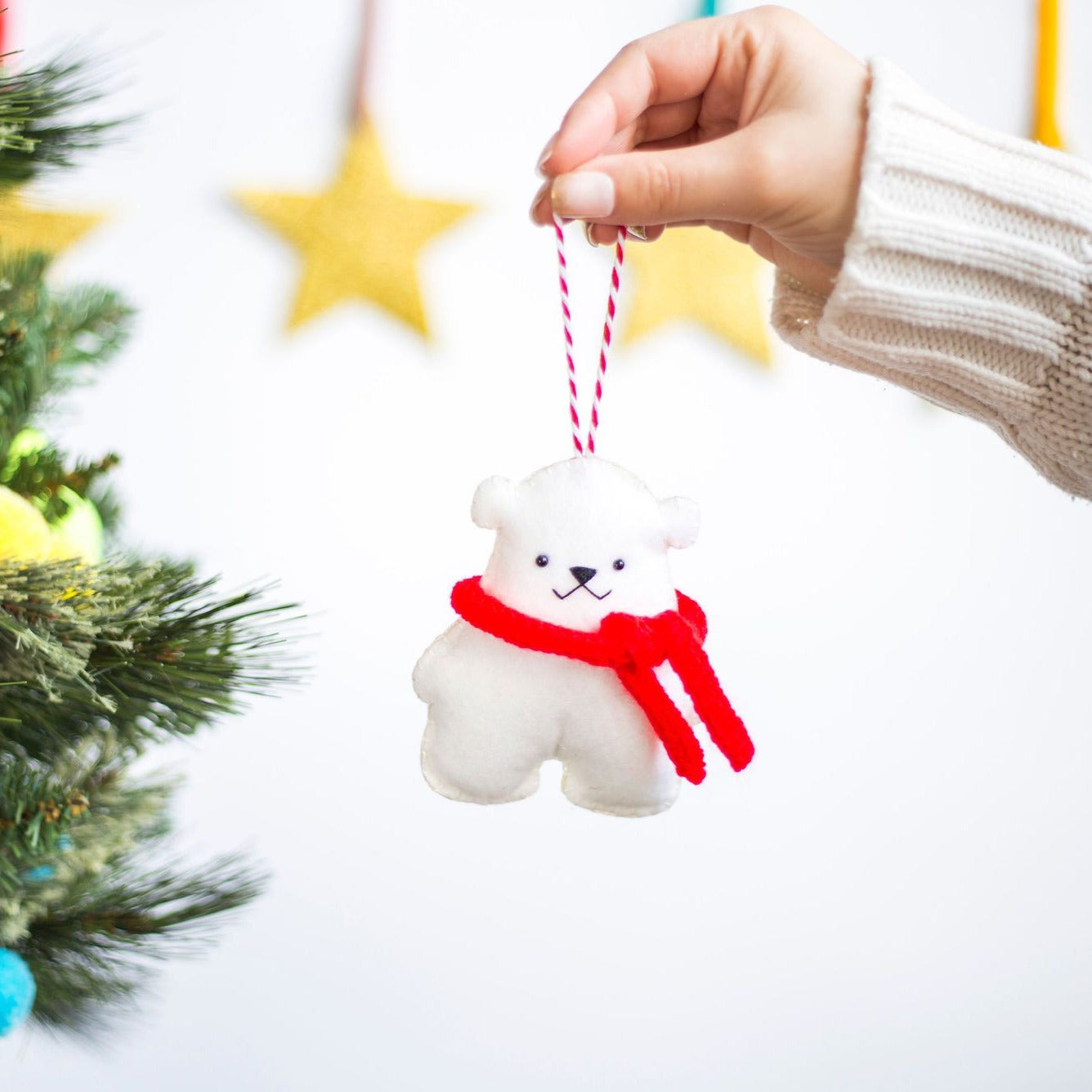 Mr Polar Bear Christmas Ornament - 50% Off