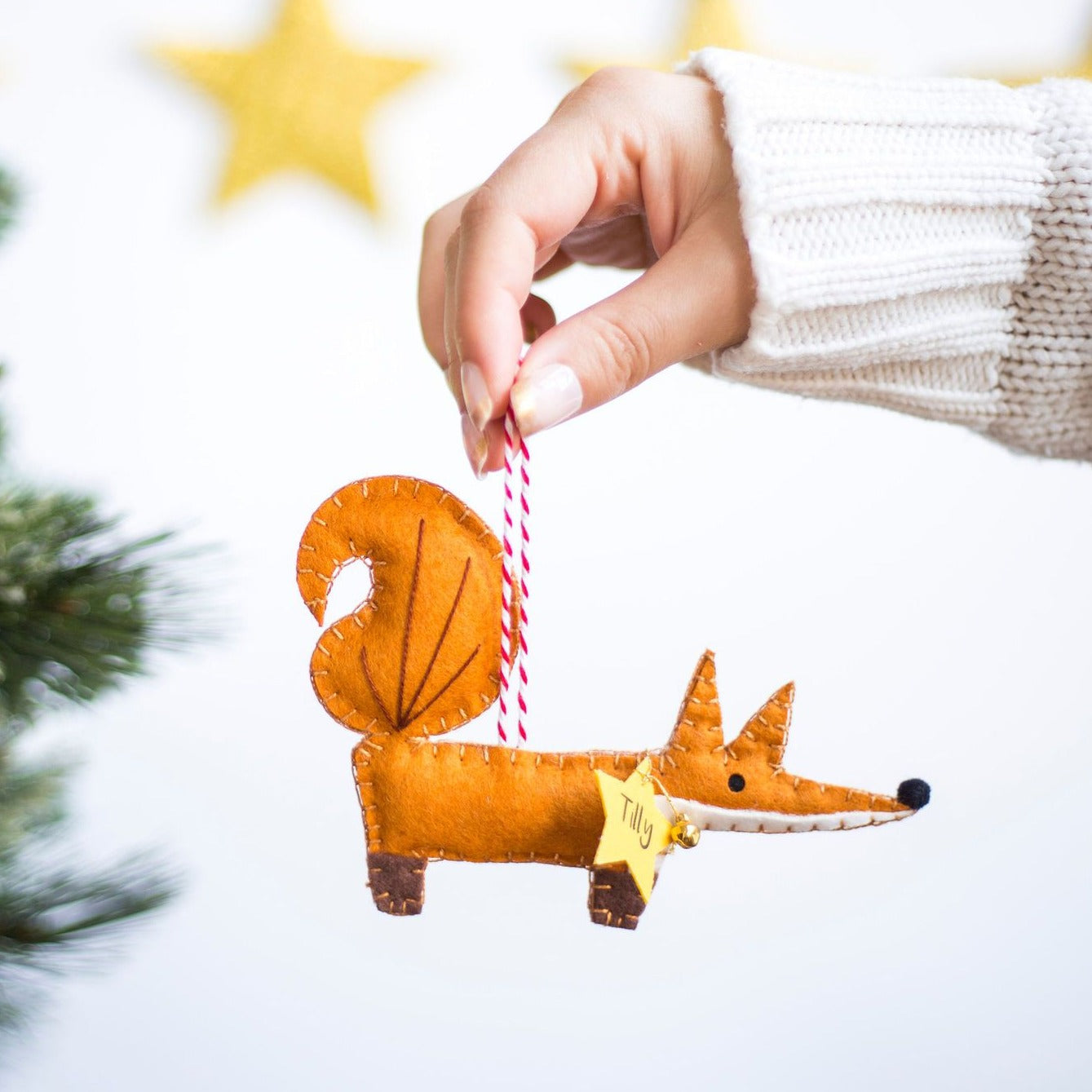 Fox Christmas Tree Decoration