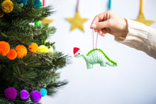 Load image into Gallery viewer, Dinosaur Christmas Decoration