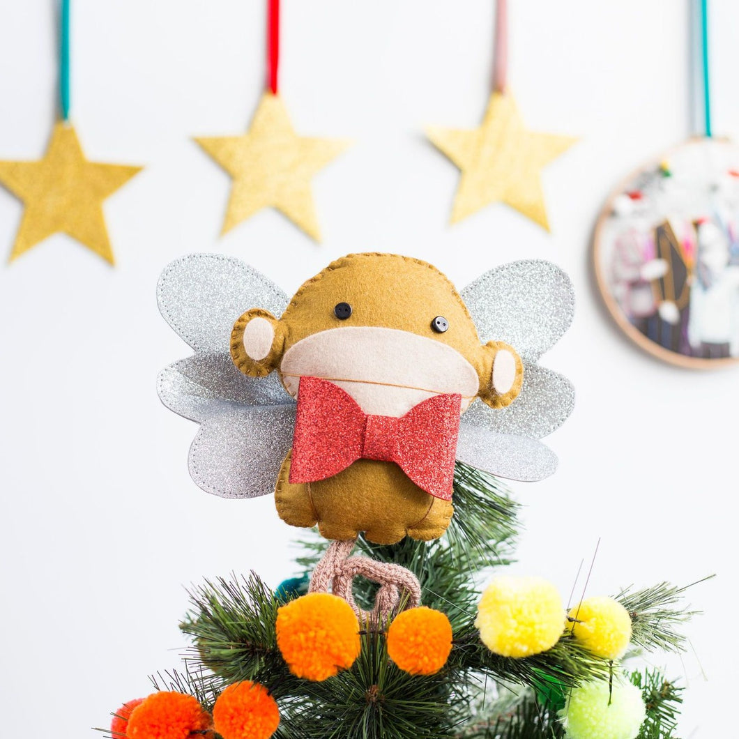 Monkey Christmas Tree Topper