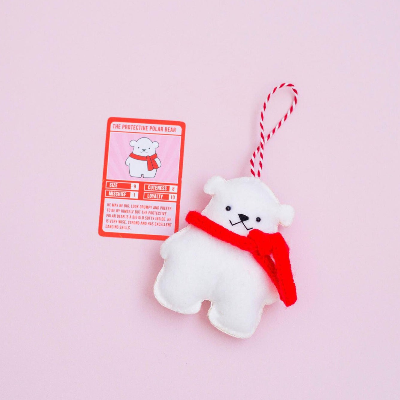 Mr Polar Bear Christmas Ornament - 50% Off