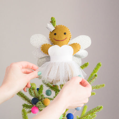 Gingerbread Angel Christmas Tree Topper