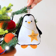 Load image into Gallery viewer, Penguin Christmas Tree Decoration
