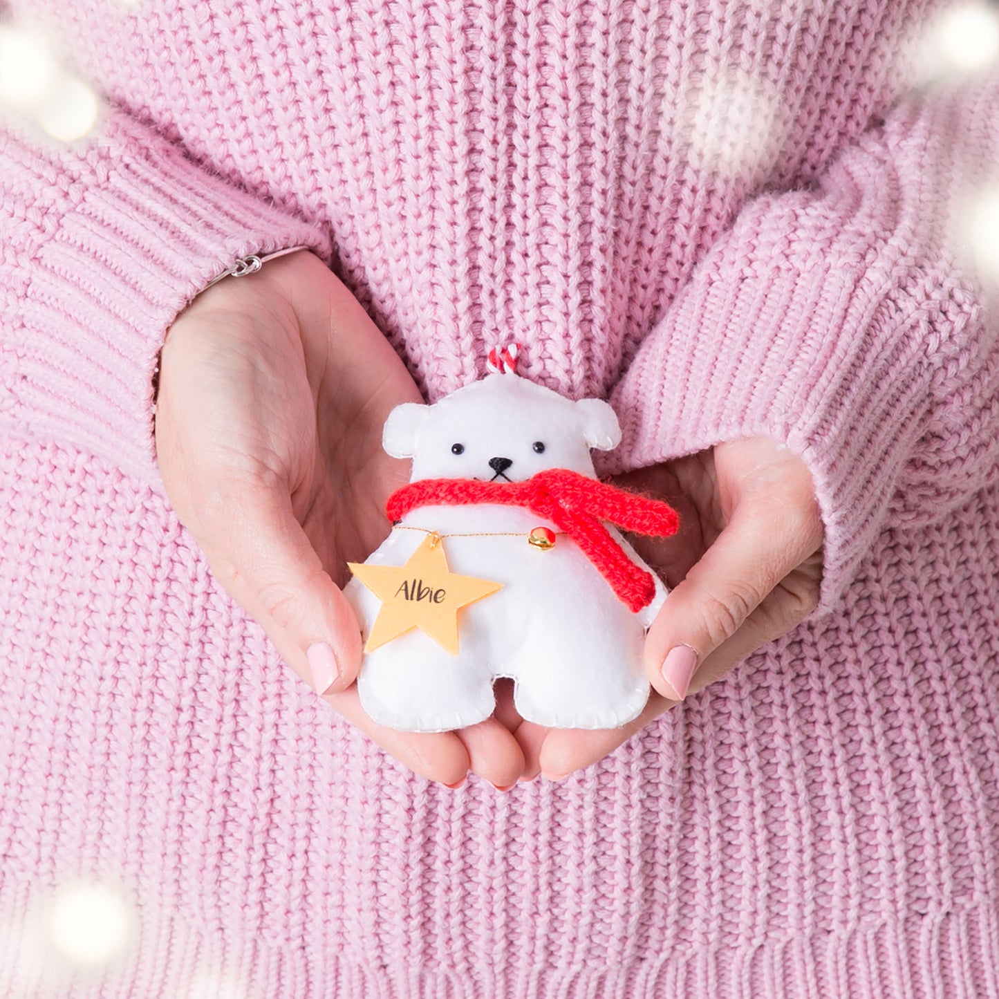 Mr Polar Bear Christmas Ornament - 50% Off