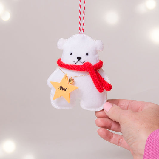 Mr Polar Bear Christmas Ornament - 50% Off