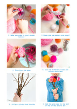 Load image into Gallery viewer, Pom Pom Flower Bouquet Instructions - FREE DOWNLOAD