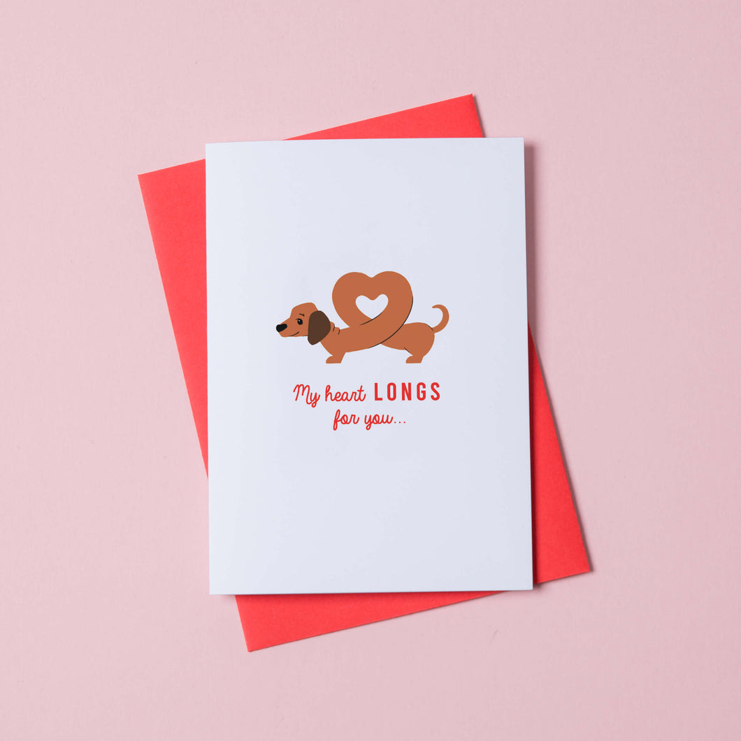 Sausage Dog Love Card