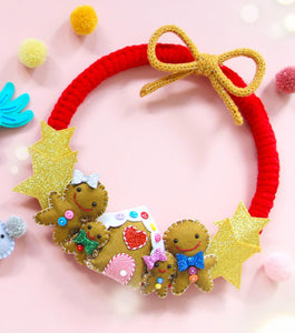 Gingerbread Man Christmas Wreath