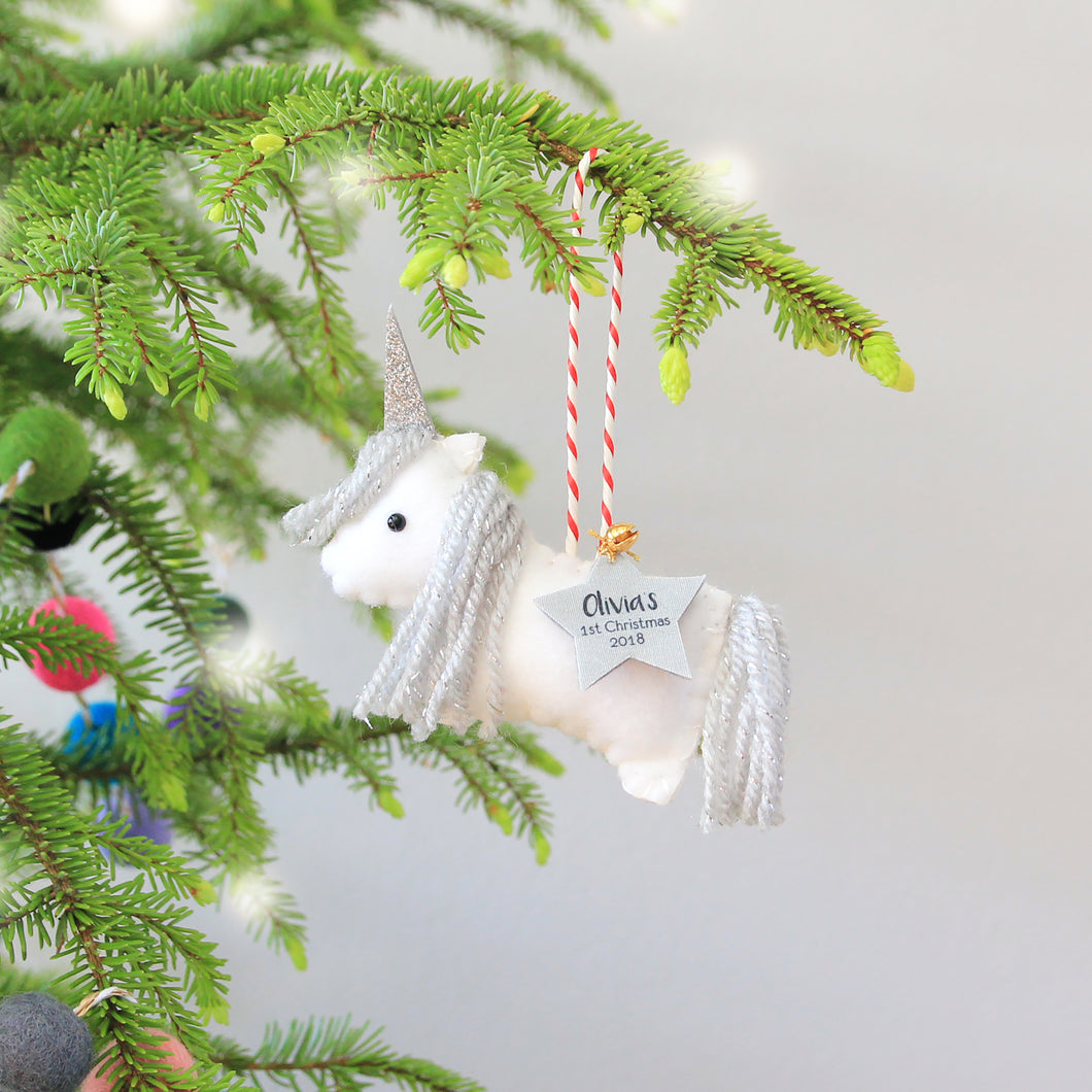 Unicorn Christmas Tree Decoration