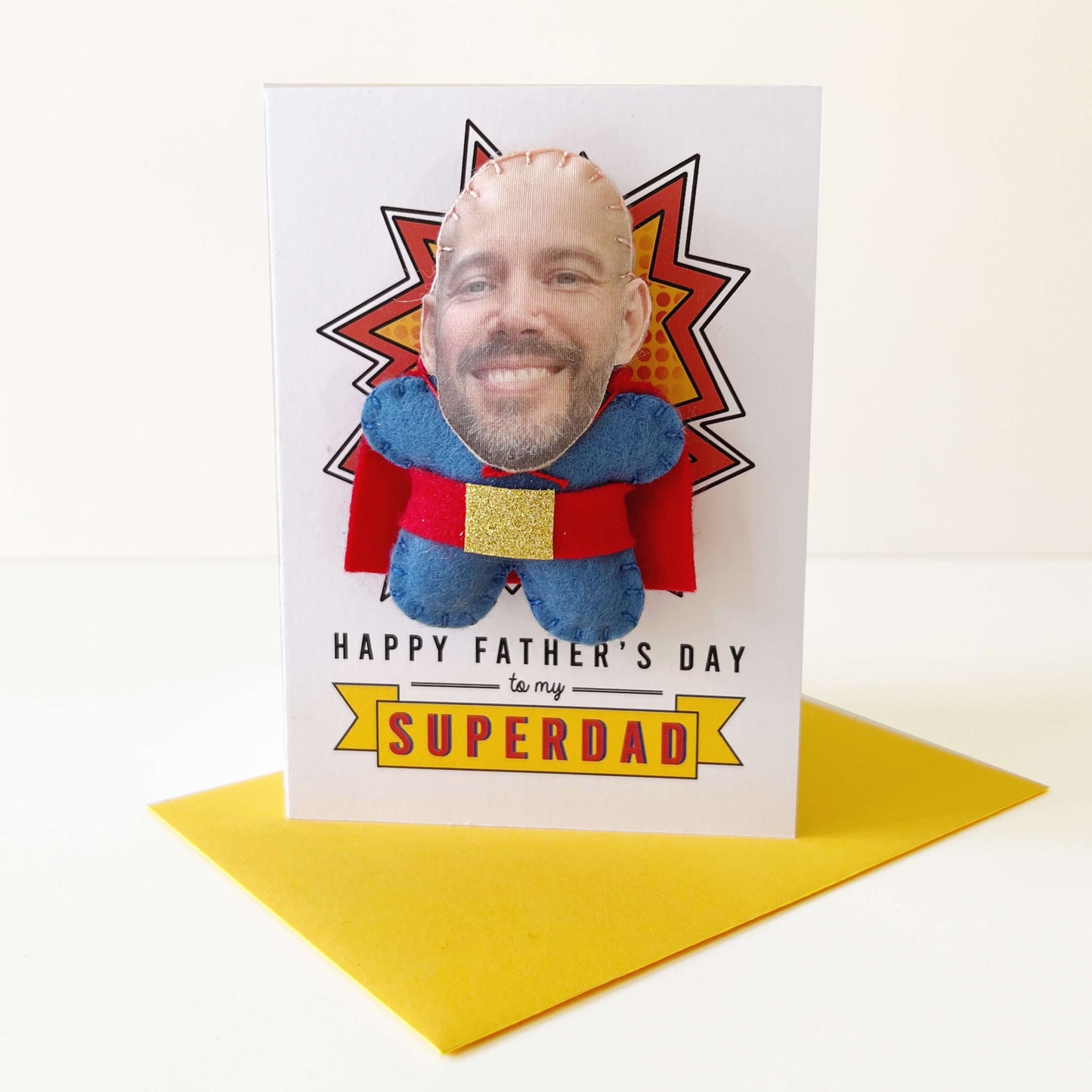 Superdad Father's Day Handmade Magnet Card