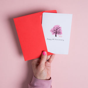 5th Anniversary Card for a Wood Anniversary