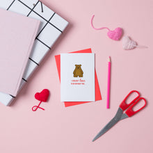 Load image into Gallery viewer, Bear Valentine&#39;s Day Card